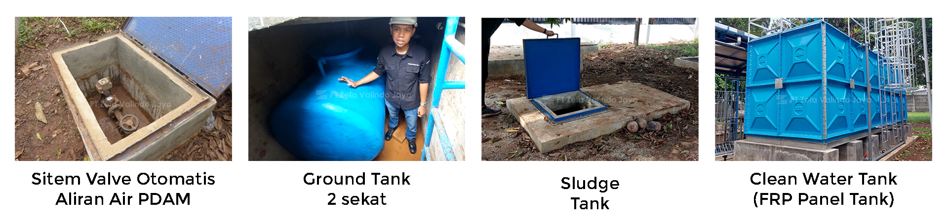 pembuatan sistem penyimpanan air bersih atau clean water tank di pt takeda indonesia